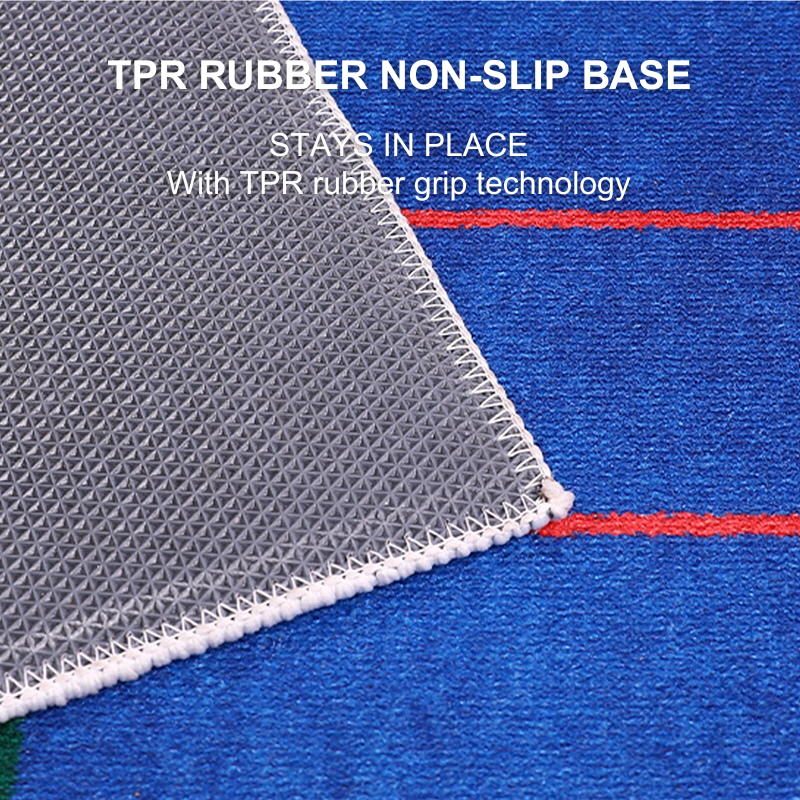 TPR non slip blue rugs for living room