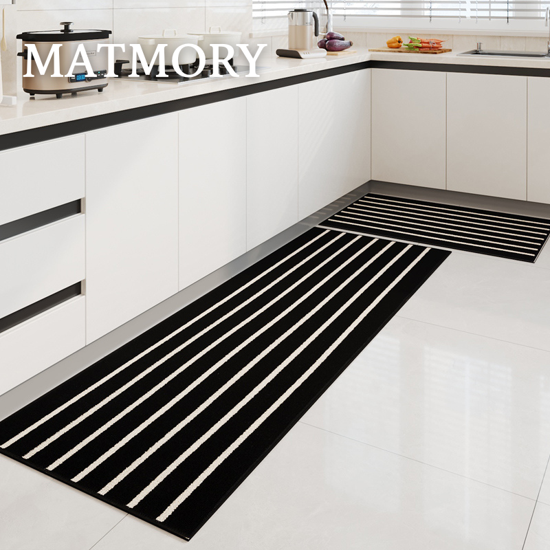 black kitchen rugs