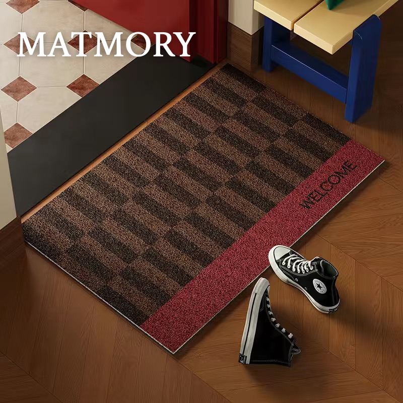 red front door mat