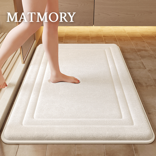 white non slip bath mat