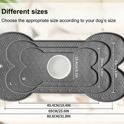 pet feeding mat size