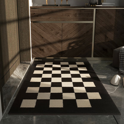 black and white outside door mats