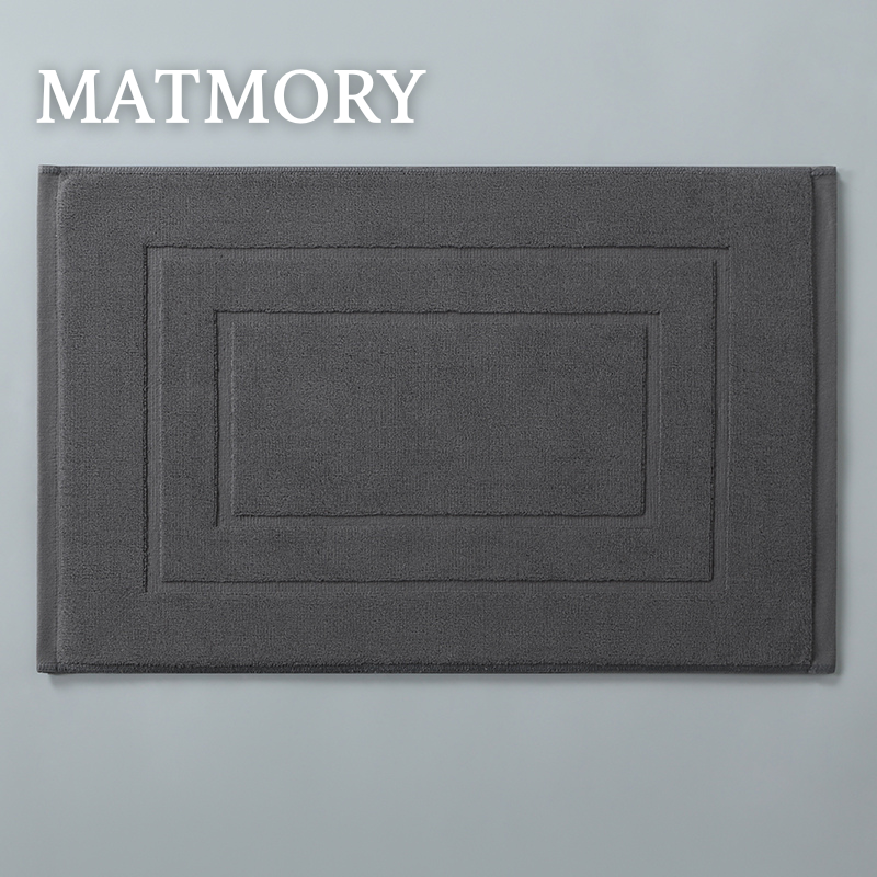 gray bath mats