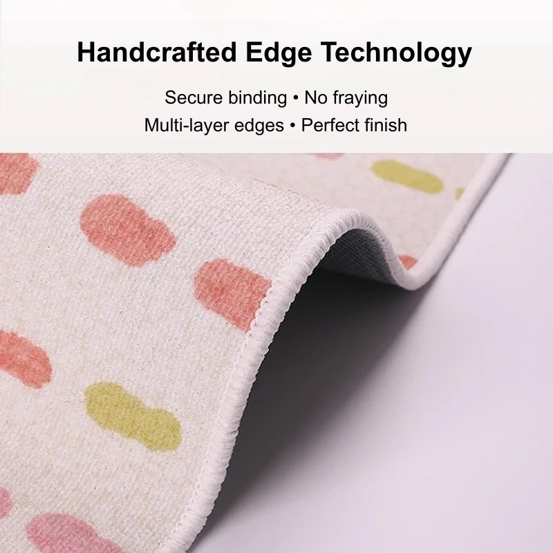 secure edge white rug, living room area rug