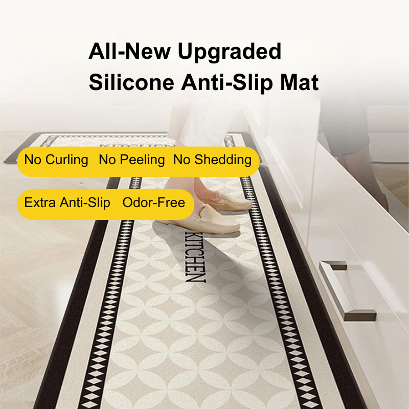 silicone anti slip kitchen runner rug