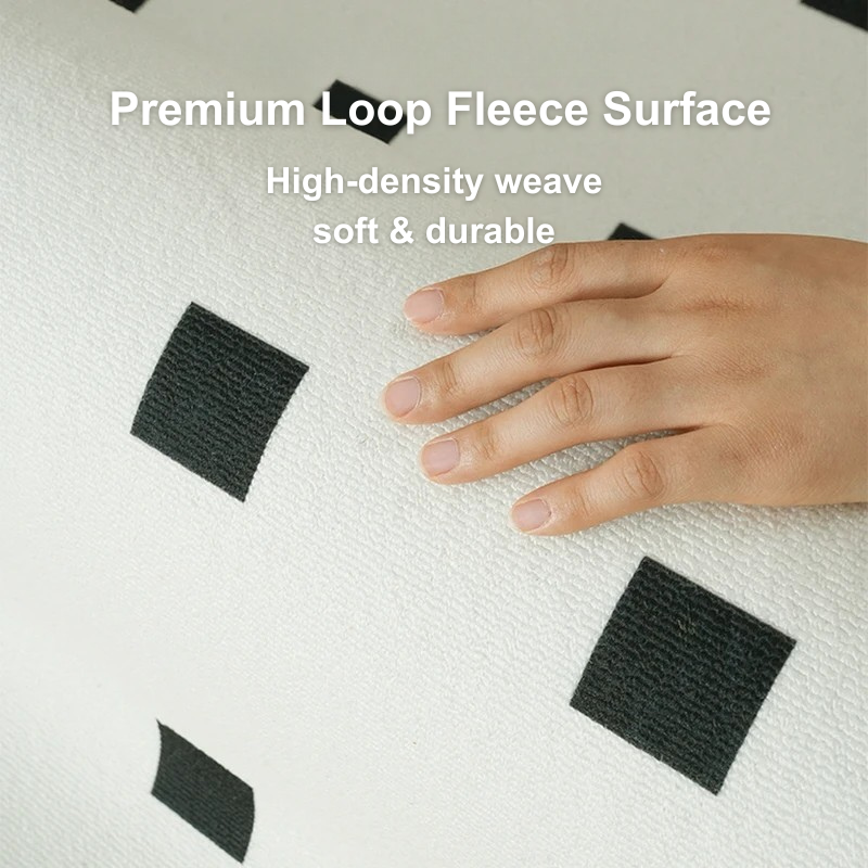 soft fleece surface round rug