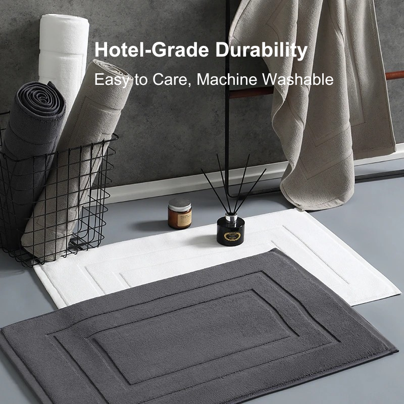 washable bathroom mats