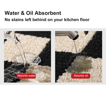 water oil absorbent kitchen rug
